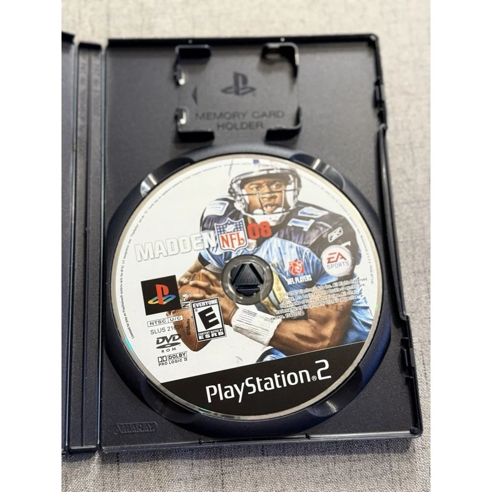 Madden NFL 08 (Sony PlayStation 2, 2007) Untested estate w/pamphlet